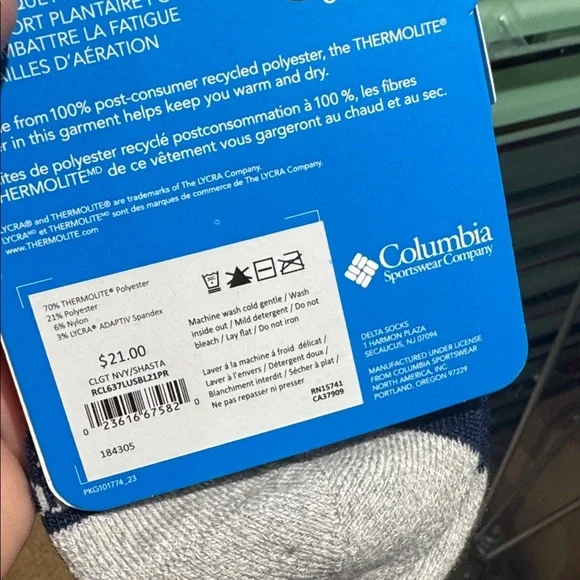 Columbia ski socks over the knee 2 pairs thermolite medium weight NEW - Picture 4 of 6